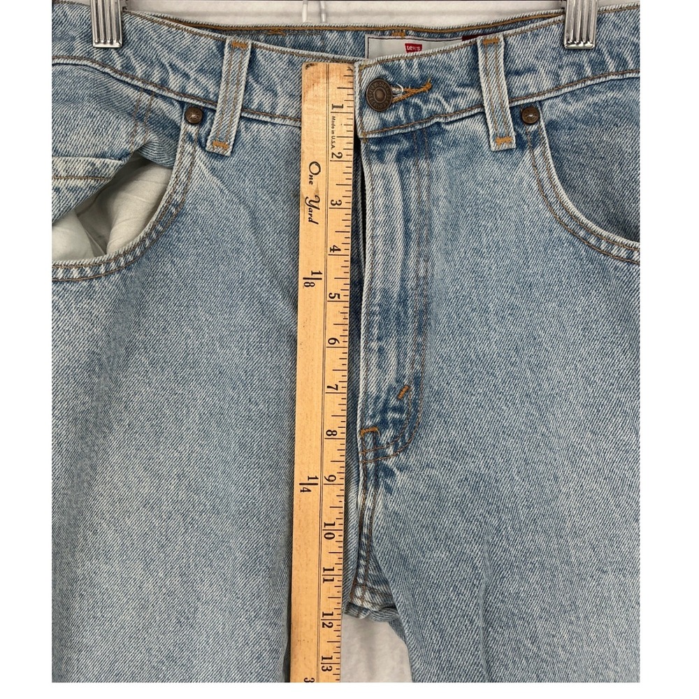Levi Strauss Signature 545 Jeans Mens 31x30 Light Blue Loose Fit Denim - Picture 4 of 10